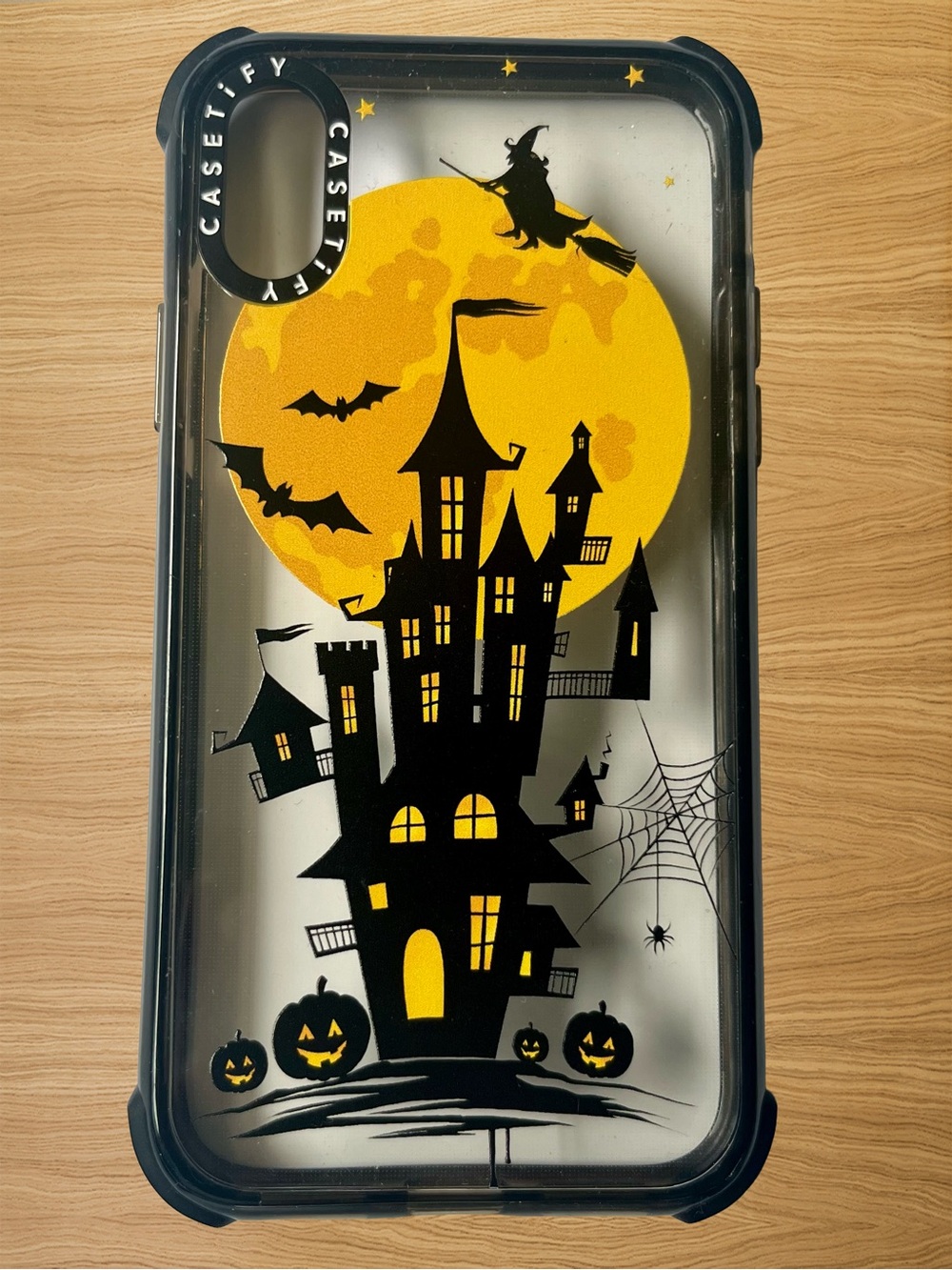 Casetify Halloween Haunted Castle iPhone Case - Yellow & Black